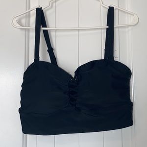 Black Lattice Front Wireless Bikini Top